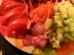Raw Lettuce Vegetable Wraps With Crisp Onion Rings